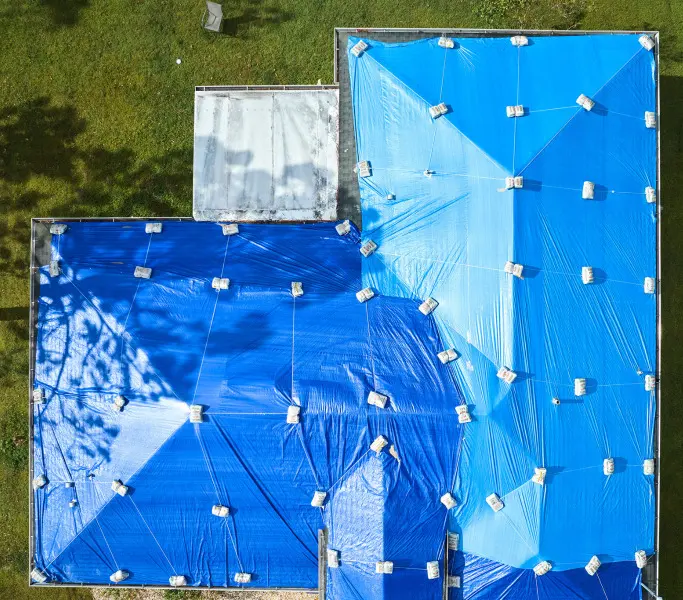 emergency roof tarp in Chicago
