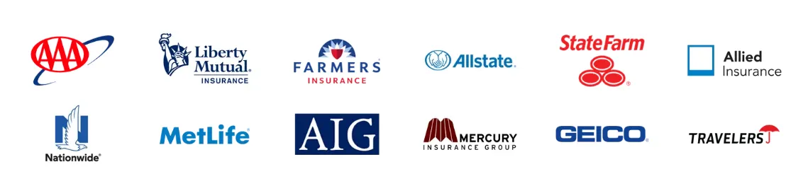 Insurance companies we work with