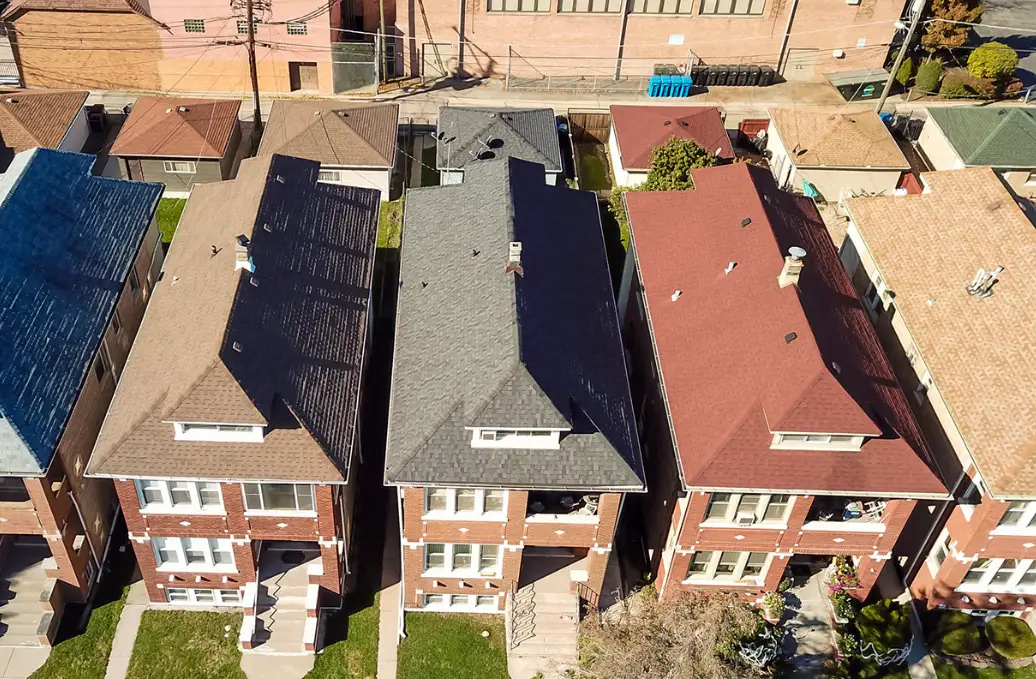 Residential shingle roof project in Chicago